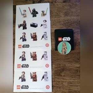 Lego Star Wars Chewbacca Coin with envelope and 3 full sticker sheets